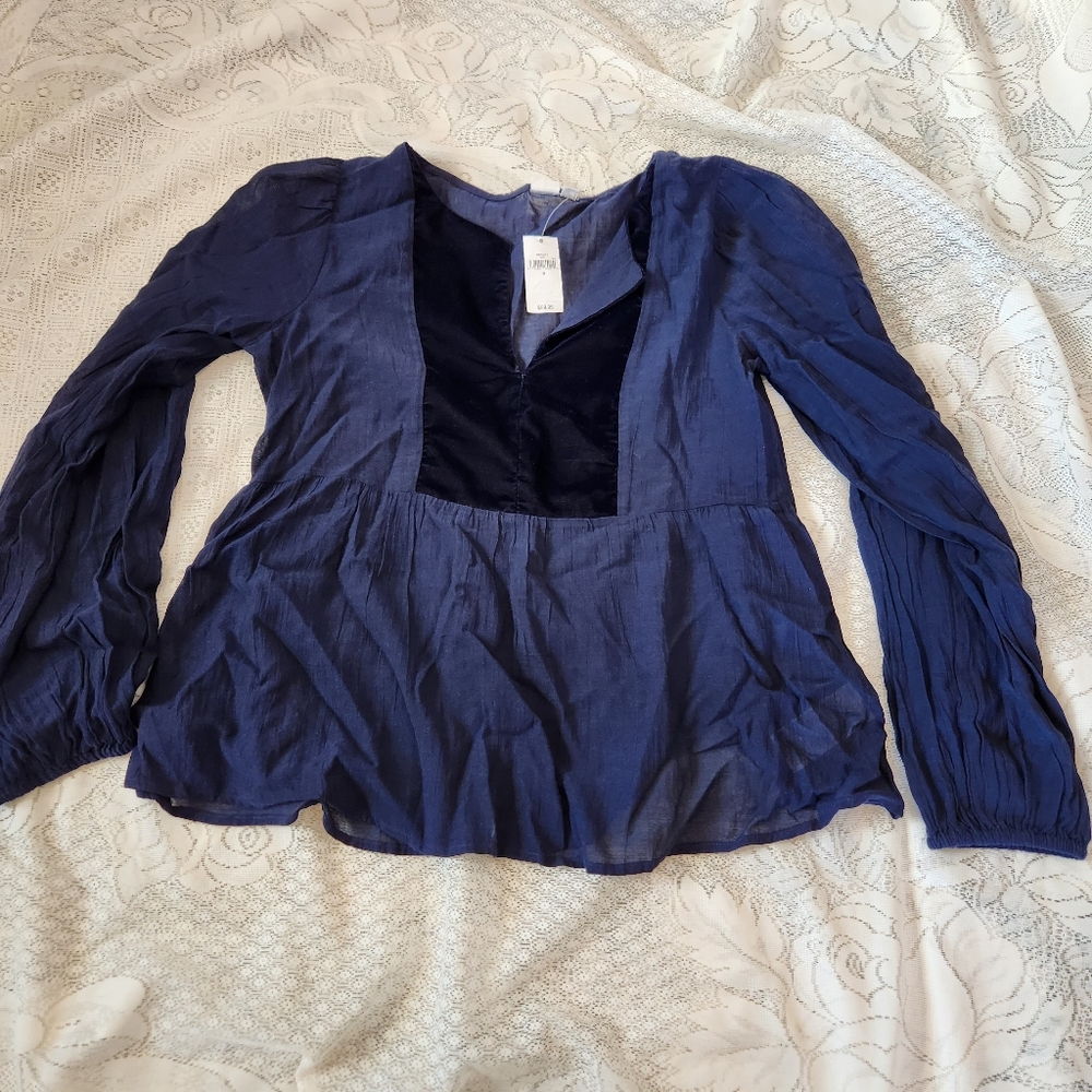 Gap blue blouse, size s